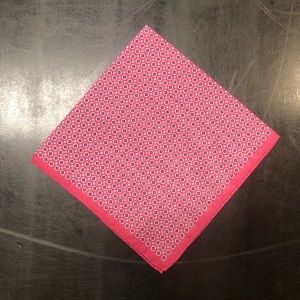 100% Silk Hot Pink Pocket Square